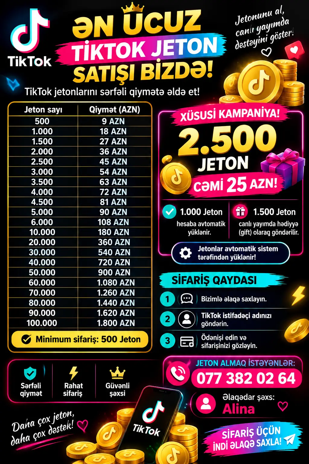 Tiktok Jeton Satışı — Bakı, Nərimanov elan şəkli