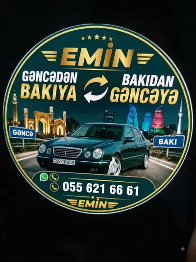Baki Gence Taksi Her Gun — 25 AZN, Gəncə, Kəpəz