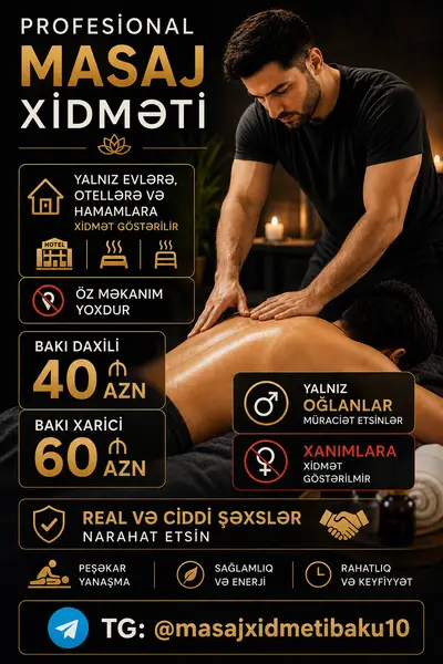 Masaj Xidməti — 40 AZN, Bakı, Suraxanı